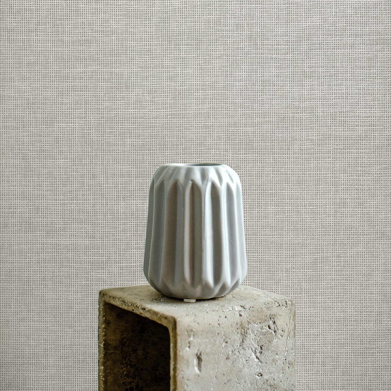 Wallcovering W010102 Cosmo Collection 36 pulgadas de ancho x 8 yardas de largo, tejido de papel natural, textura moderna, sin pegar, para sala de