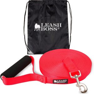 Leashboss – Correa de plomo extra larga para entrenamiento de perros – Correa para perros de fuera de 30 pies Leashboss – Correa de plomo extra larga para entrenamiento de perros – Correa para perros de fuera de 30 pies