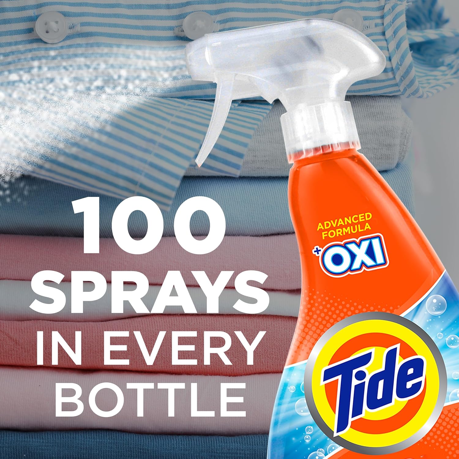 Tide Removedor de manchas de lavandería con Oxi, ropa de rescate, tapicería, alfombra y más de Tough Stains, tratamiento de manchas, 22 onzas