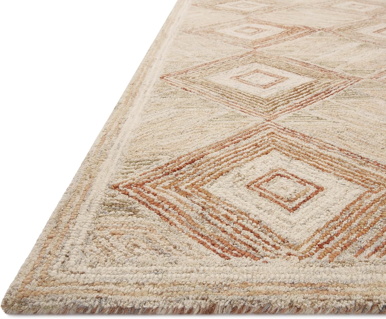 Loloi II Varena Collection VAR-01 – Alfombra de área arenaarcilla de 5 pies x 7 pies 6 pulgadas