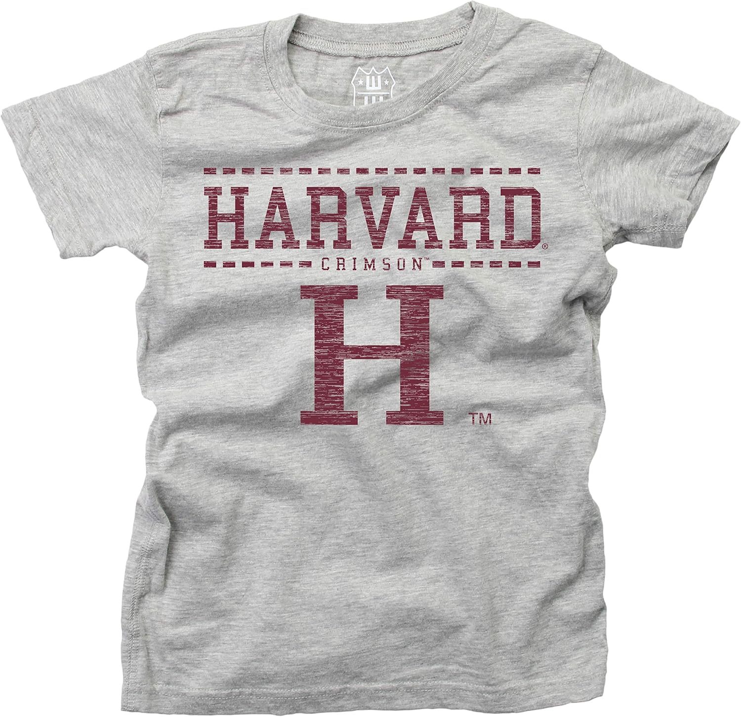 NCAA – Camiseta mezclada SS para niñas, Harvard Crimson Heather