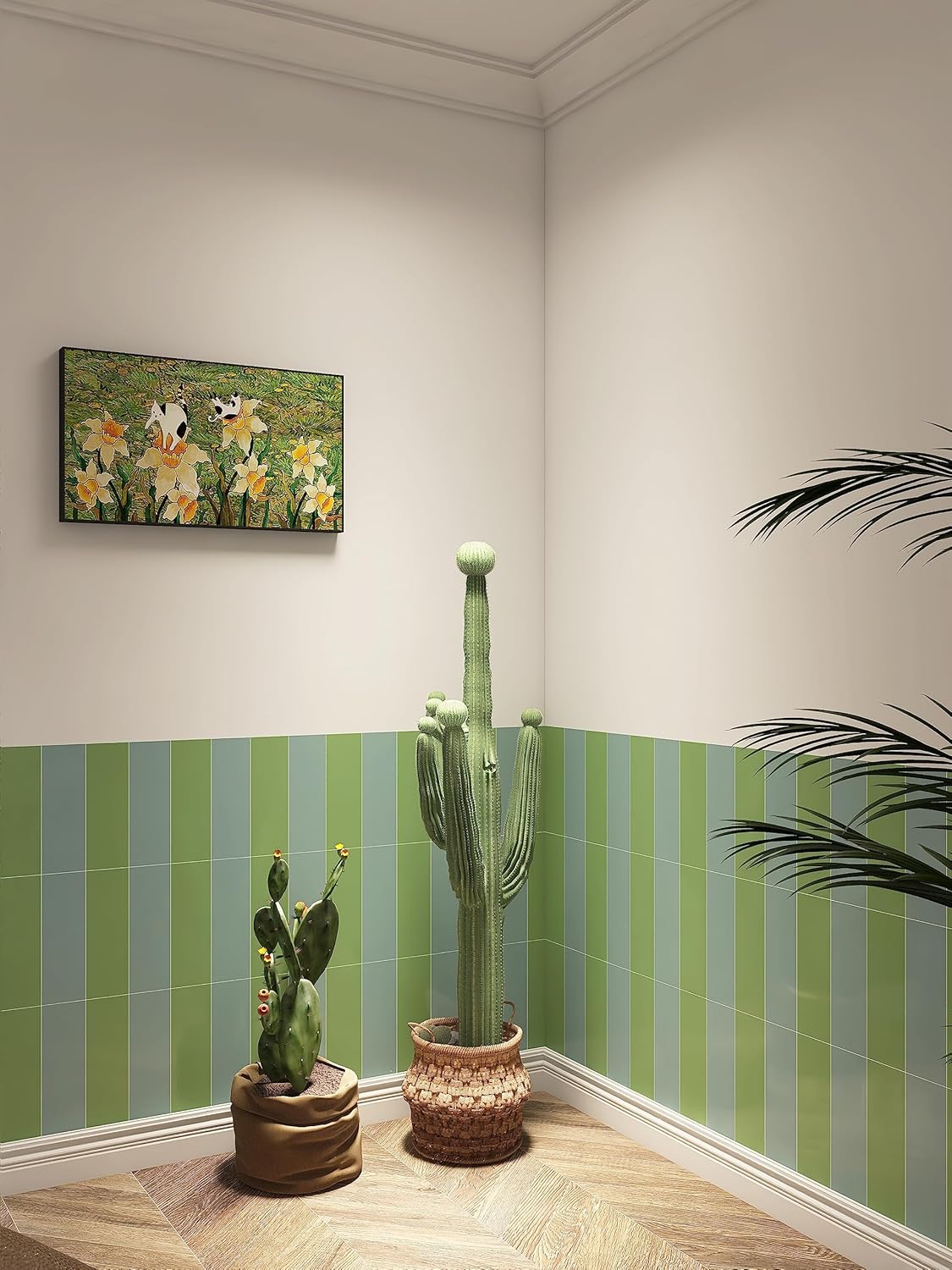 Avant Decor Azulejo de muestra  Azulejos de color sólido de metro compuesto de piedra  Azulejos de cocina para despegar y pegar  Azulejos de pared