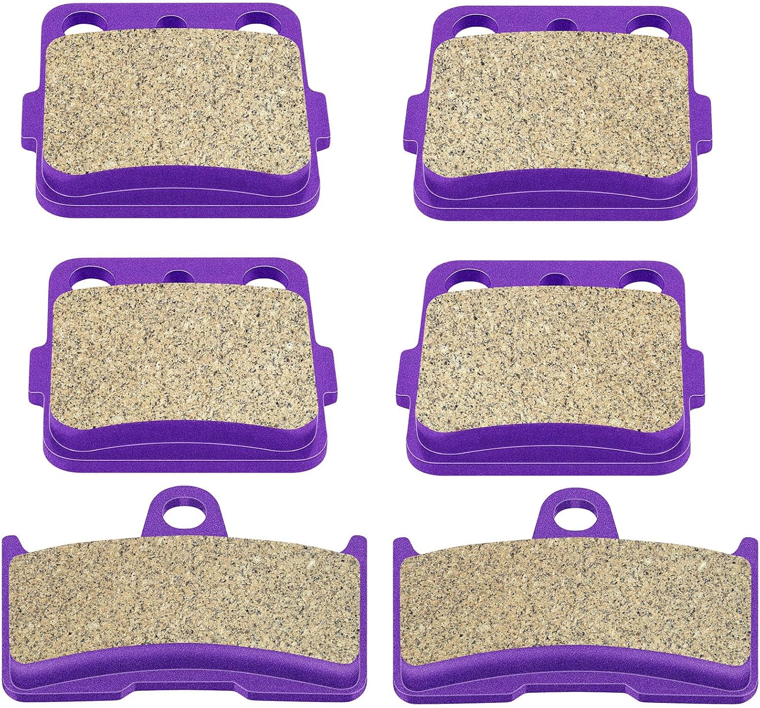 SCITOO Pastillas de freno de fibra de carbono aptas para Yamaha Grizzly 02 03 04 05 06 07 08