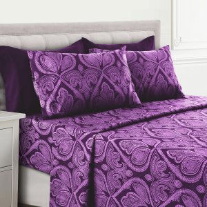 LDC Lux Decor Collection – Juego de sábanas, 6 piezas, microfibra cepillada alta ozyd, fundas, bolsillo de sábana de hasta 16pulgadas de profundidad LDC Lux Decor Collection – Juego de sábanas, 6 piezas, microfibra cepillada alta ozyd, fundas, bolsillo de sábana de hasta 16pulgadas de profundidad