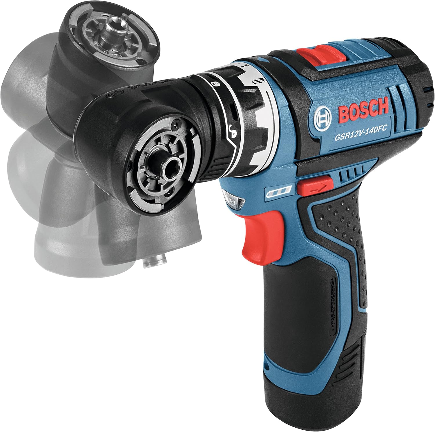 Bosch GSR12V-140FCB22 12V Max Flexiclick 5 en 1 Sistema de taladrodestornillador con 40 piezas de taladro resistente al impacto