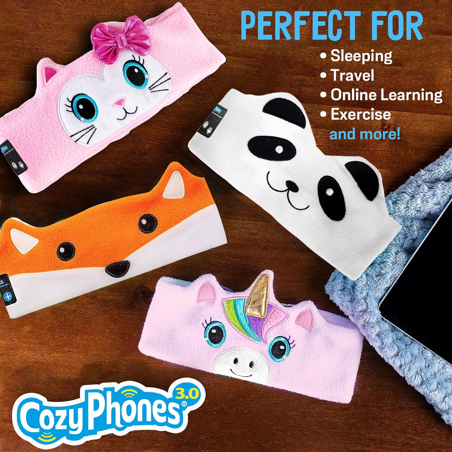 Auriculares inalámbricos para niños pequeños  para niñas y niños de 2 años  Auriculares con diadema para avión  Auriculares suaves seguros para