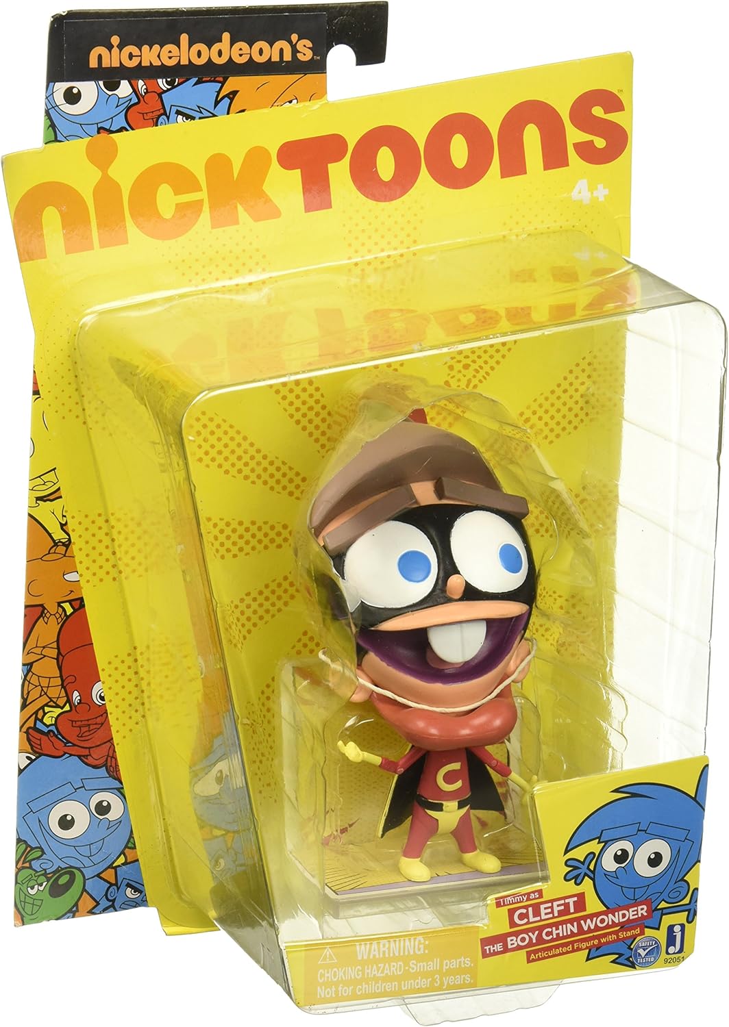 Nicktoons Fairly Odd Parents – Figura de acción articulada de 6 pulgadas, Timmy as The Boy Chin Wonder