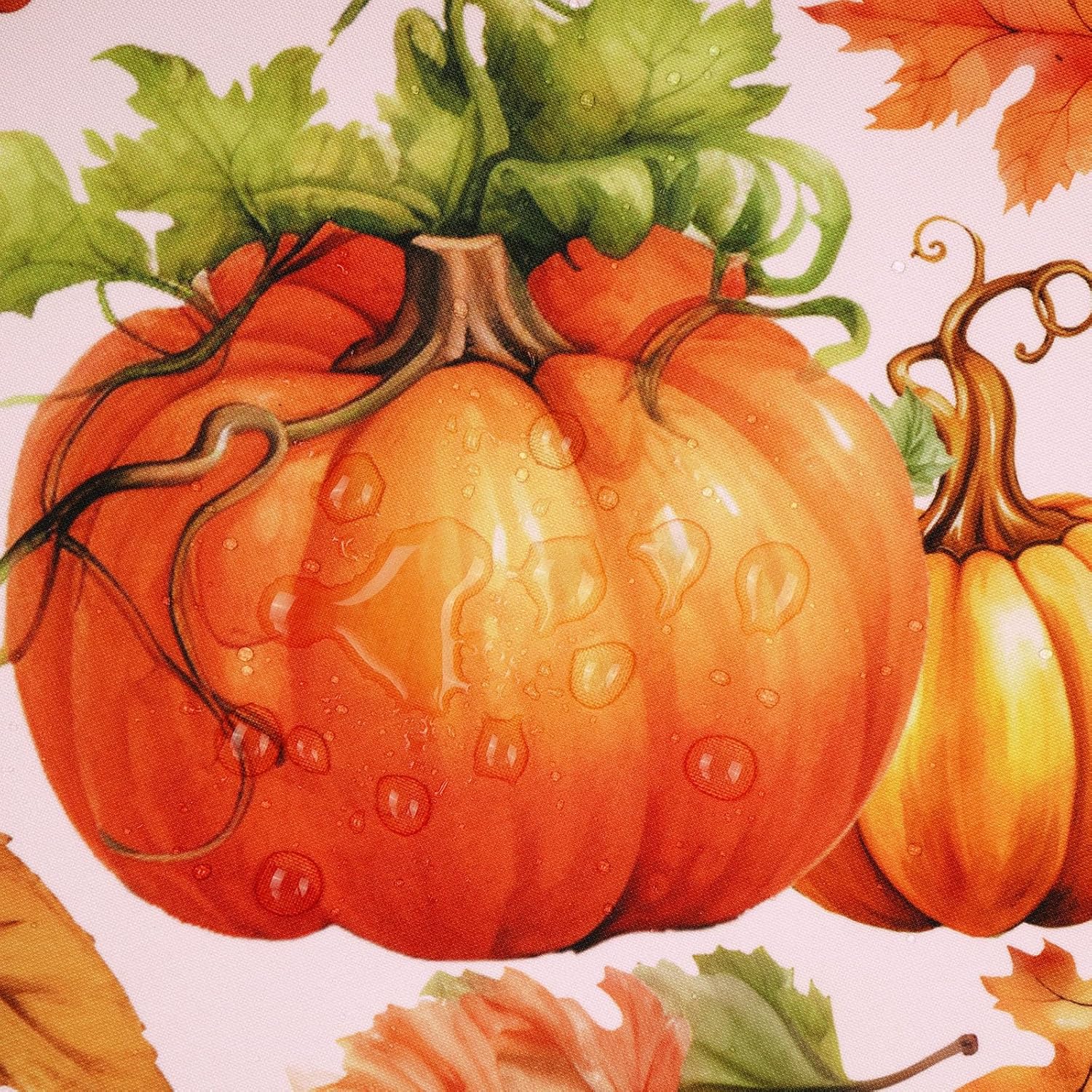 Mantel de otoño, mantel de Acción de Gracias con hojas de arce y calabaza, bellotas y bayas, piñas, mantel impermeable para otoño, cosecha, fiesta,