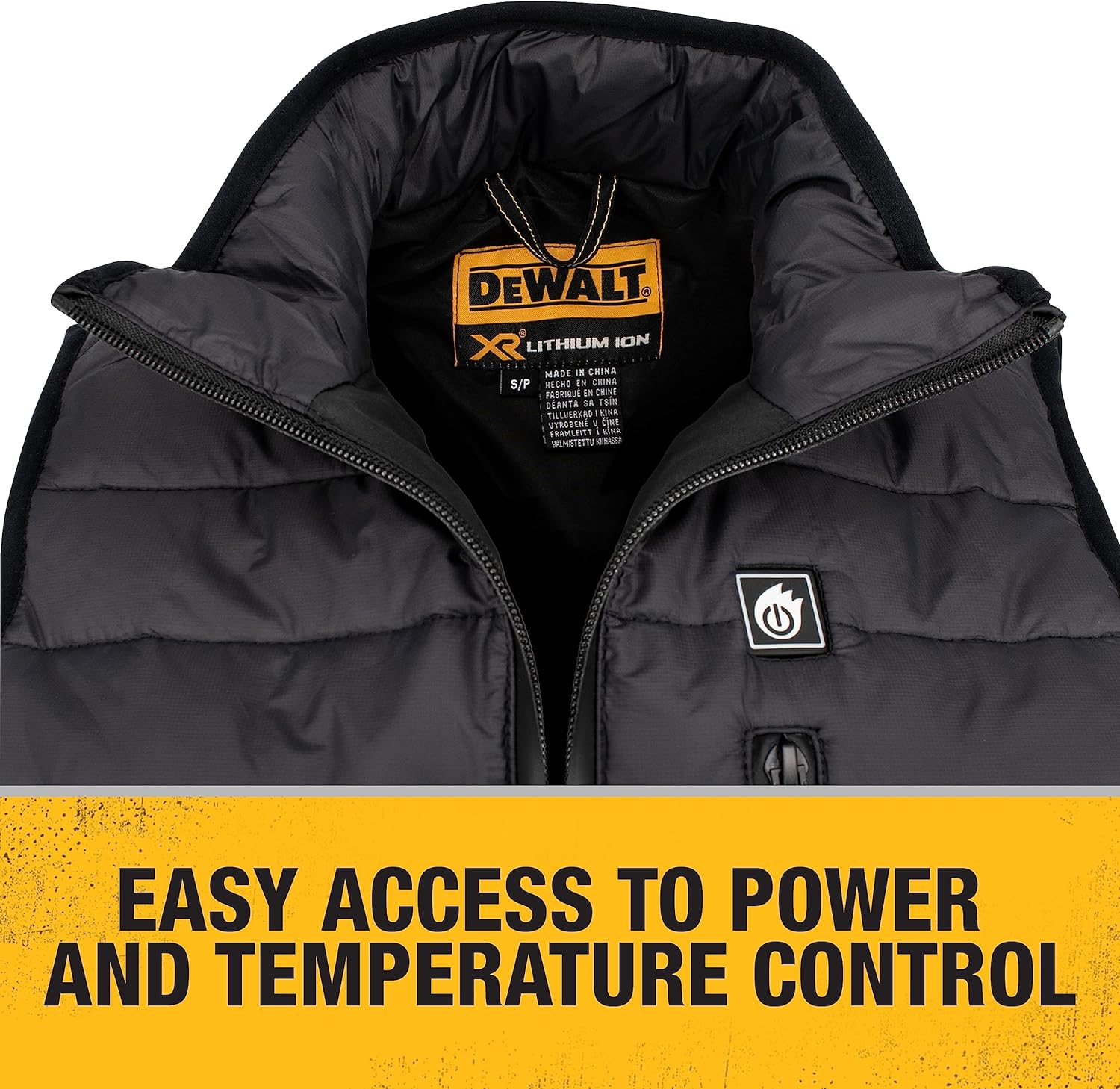 DEWALT Chaleco térmico acolchado ligero para mujer