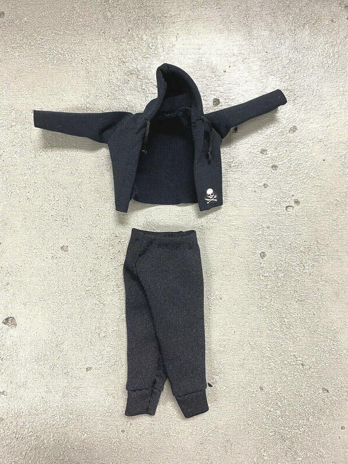 112 Escala miniatura hecha a mano tela sudadera con capucha pantalones deportivos para SH Figuarts Figma 6 pulgadas figura de acción
