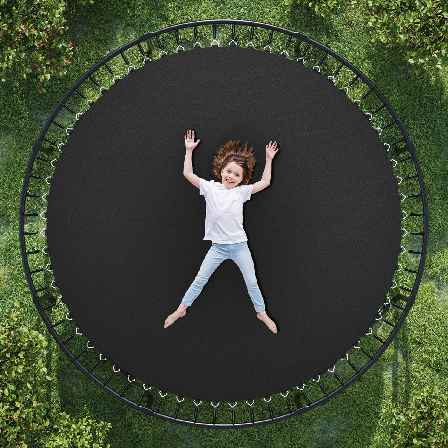 Happin Muelles para trampolín de 7 y 5.5 pulgadas con herramienta de resorte, juego de 16 resortes de acero galvanizado resistente, resortes de