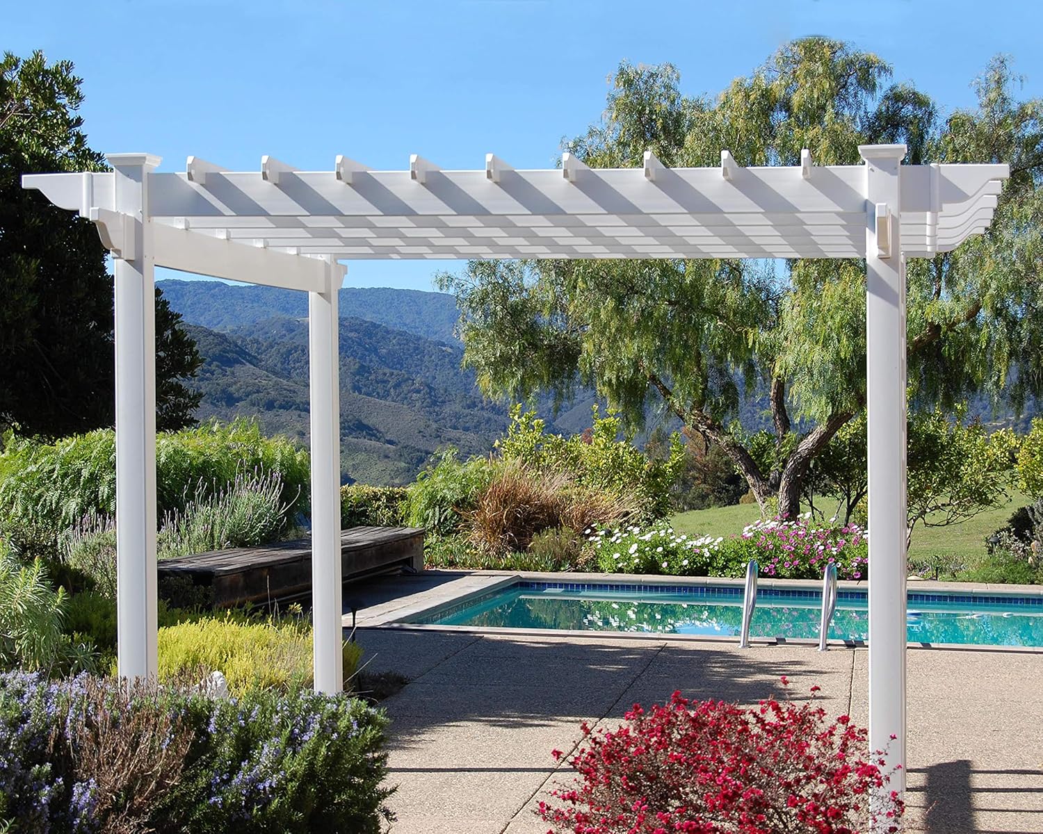 Dura-Trel Queensbrook. Pérgola, Blanco