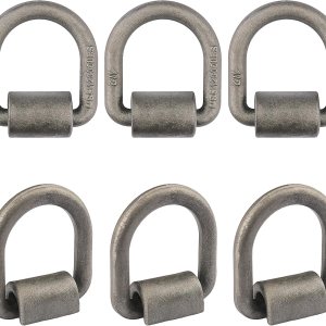 Paquete de 6 anillos de soldadura de 12 pulgada en D, anclaje de anillo en D para remolques para asegurar cuatrimotos, vehículos utilitarios, Paquete de 6 anillos de soldadura de 12 pulgada en D, anclaje de anillo en D para remolques para asegurar cuatrimotos, vehículos utilitarios,