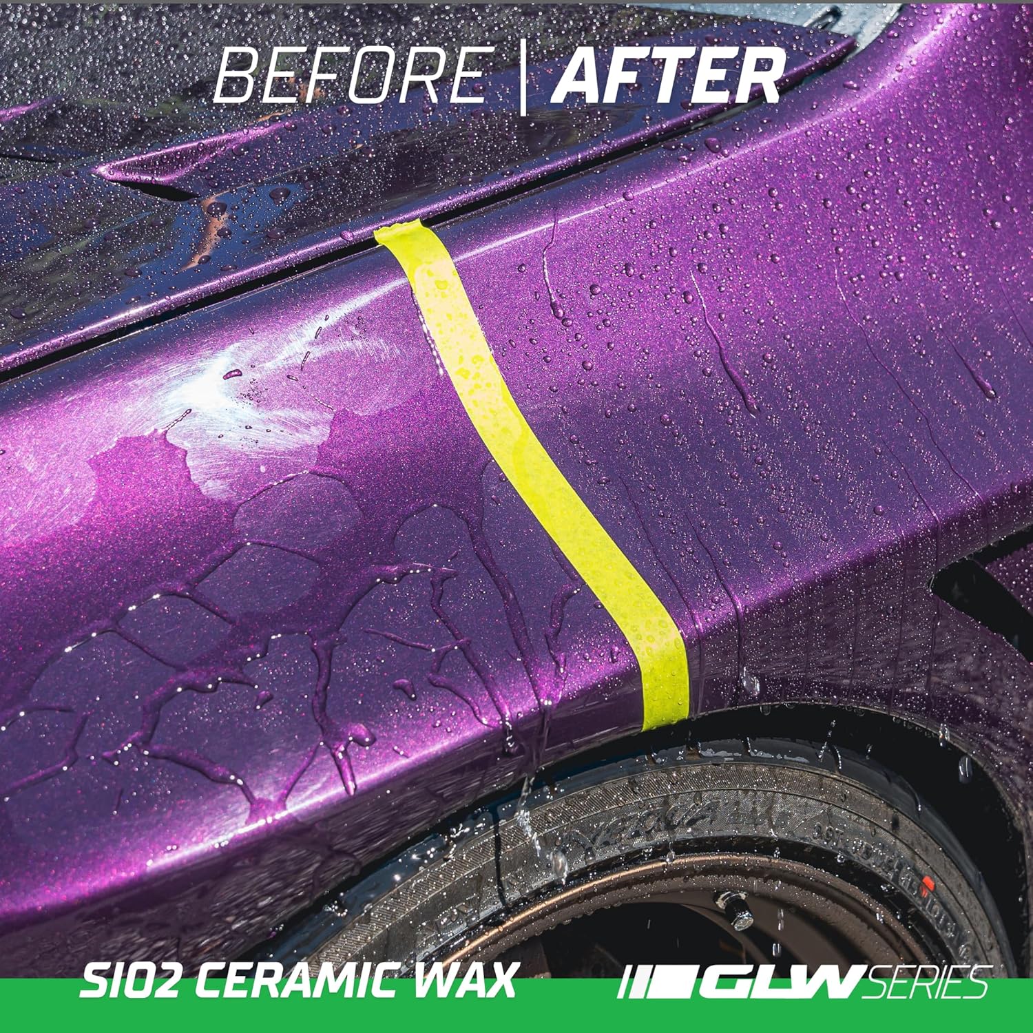 3D SiO2 Cerera de cerámica, serie GLW  Acabado brillante ultrafino en pintura  Hiper hidrofóbico  Protección  Detalles de automóvil DIY  Fácil