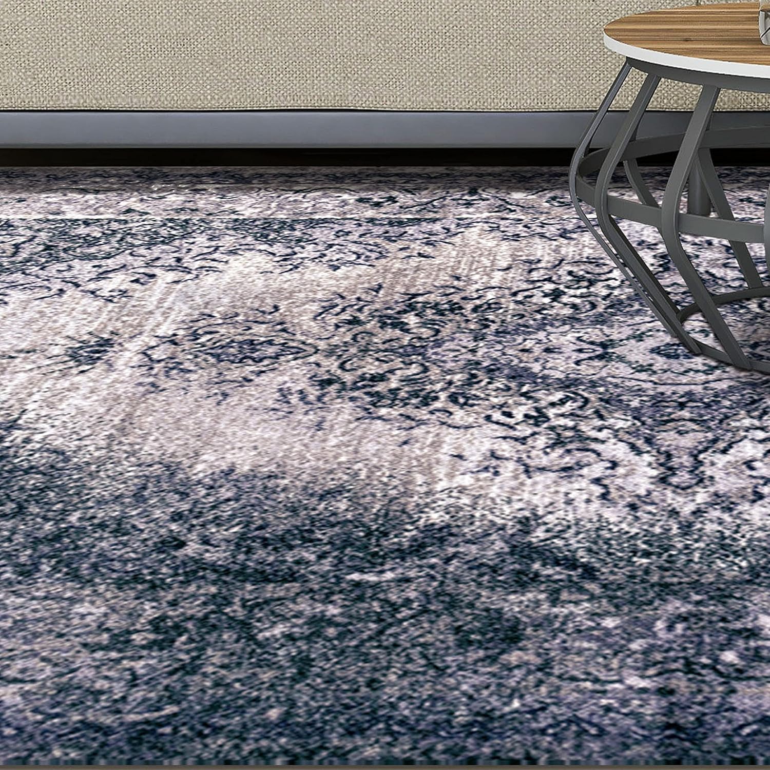 SUPERIOR Alfombra de interior grande para dormitorio, lavable para dormitorio, sala de estar, comedor, cocina, oficina, entrada, manta de felpa,