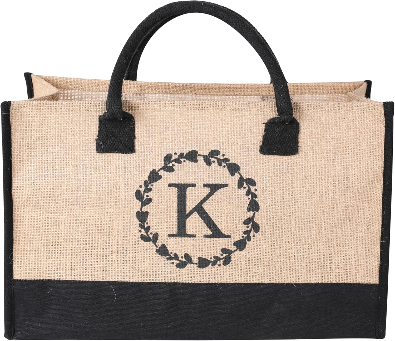 Bolsas personalizadas para mujer  Bolsas de mano con iniciales  Bolsas de yute altamente duraderas  Uso como compras, playa, bolsa de dama de honor