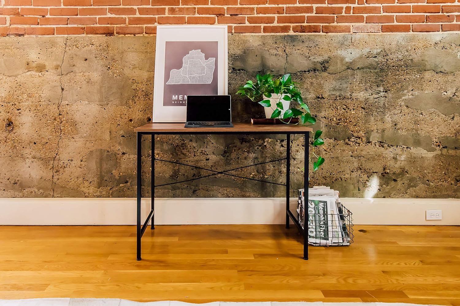 OneSpace Bellamy – Escritorio para computadora, roble clásico