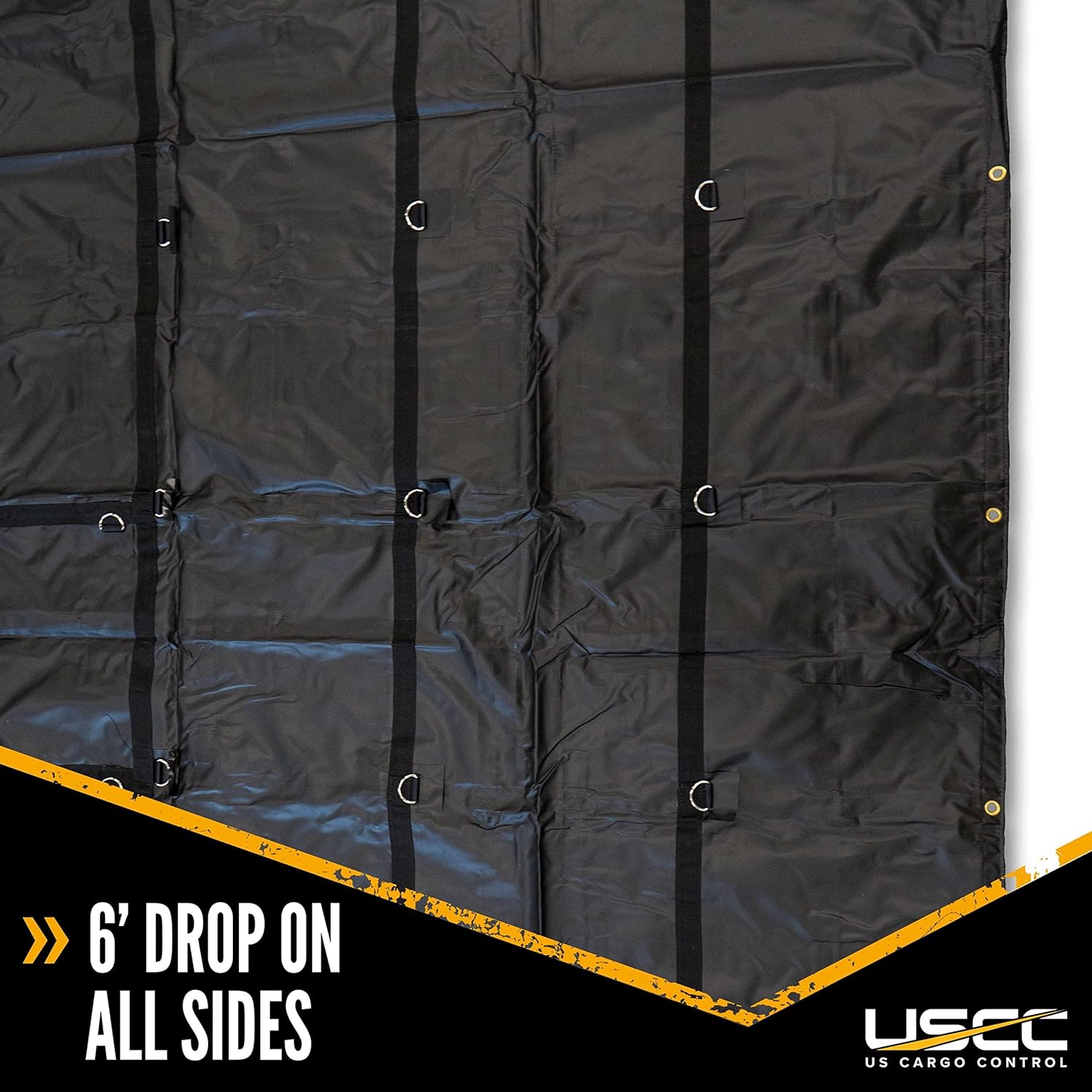 US Cargo Control Lona de acero ligera  Lona de cama plana de 20 pies x 16 pies  14 onzas de material impermeable de poliéster recubierto de PVC