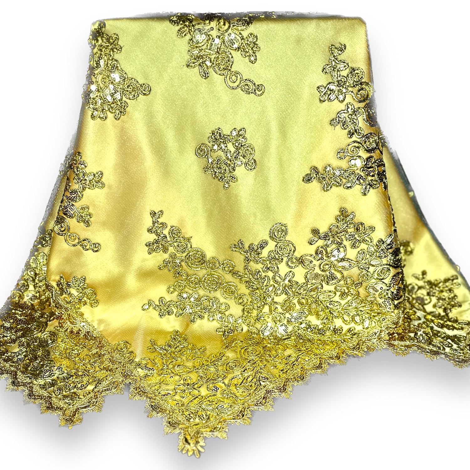 Pañuelo de Oshun. Orishas Altar Scarf  Mantel de Altar para Orishas  Pañuelo Trono Oshun  Santeria Cloths (X-Large)