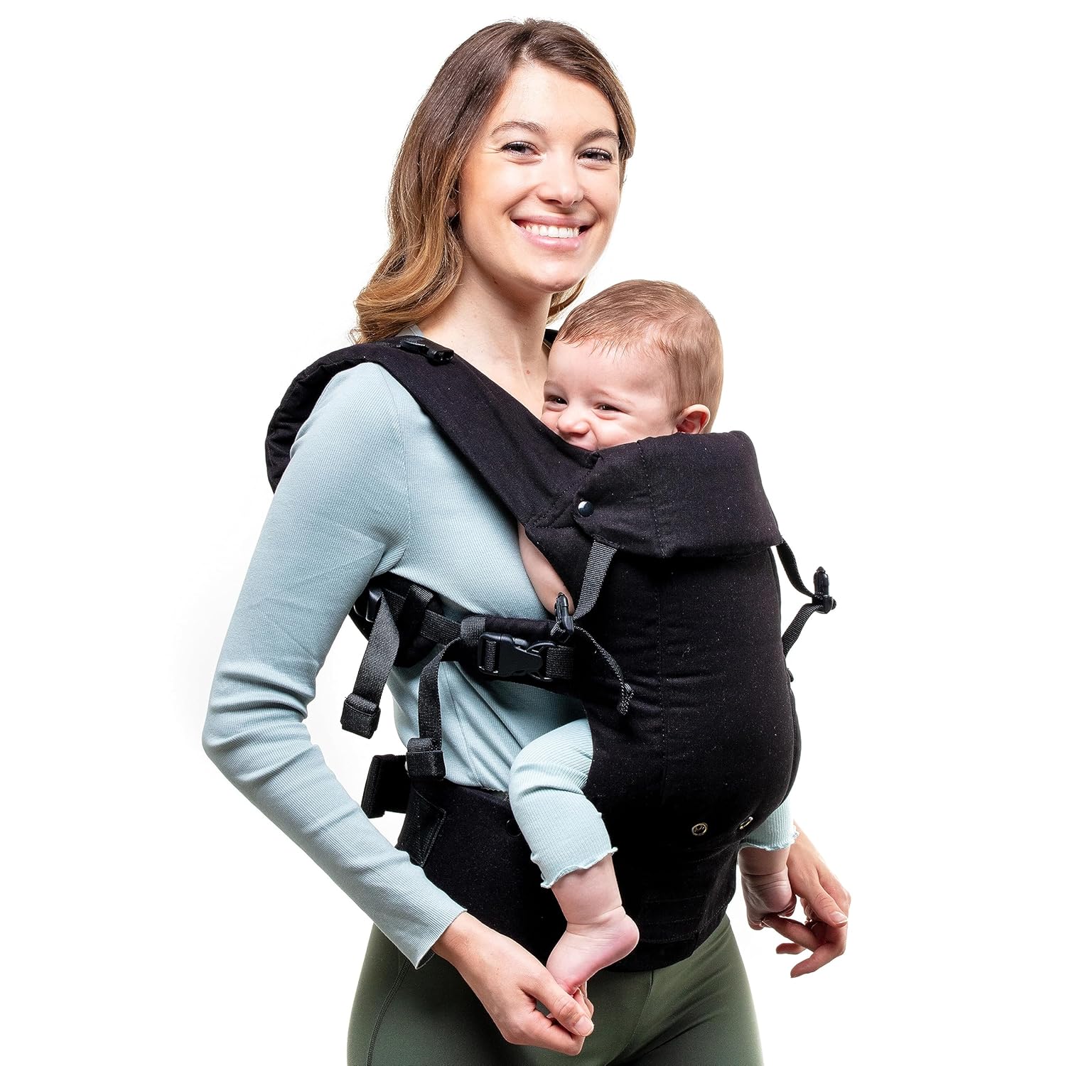 Beco Gemini – Portabebés, talla única , Negro (Organic Metro Black)