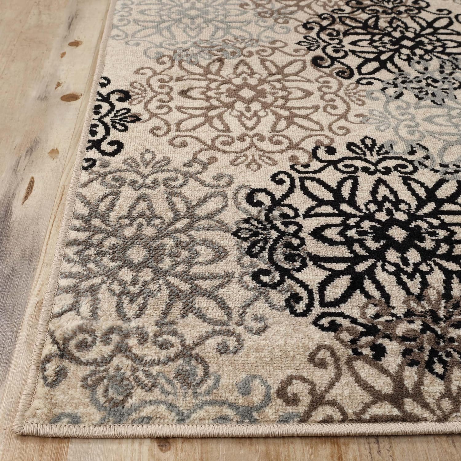 SUPERIOR Alfombra de área para interiores, respaldo de yute, perfecta para entrada, oficina, salóncomedor, dormitorio, cocina, suelo de madera dura,