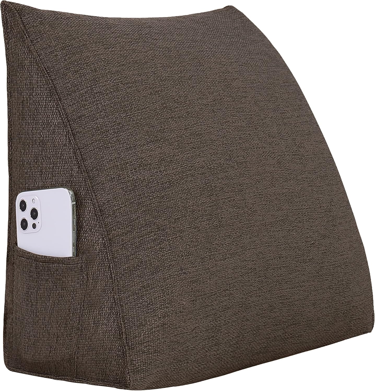 BNCKTRD Almohada de lectura triangular con cuña para cabecero y espalda, almohada para sentarse en la cama, sofá cama, respaldo, sofá, cojín de
