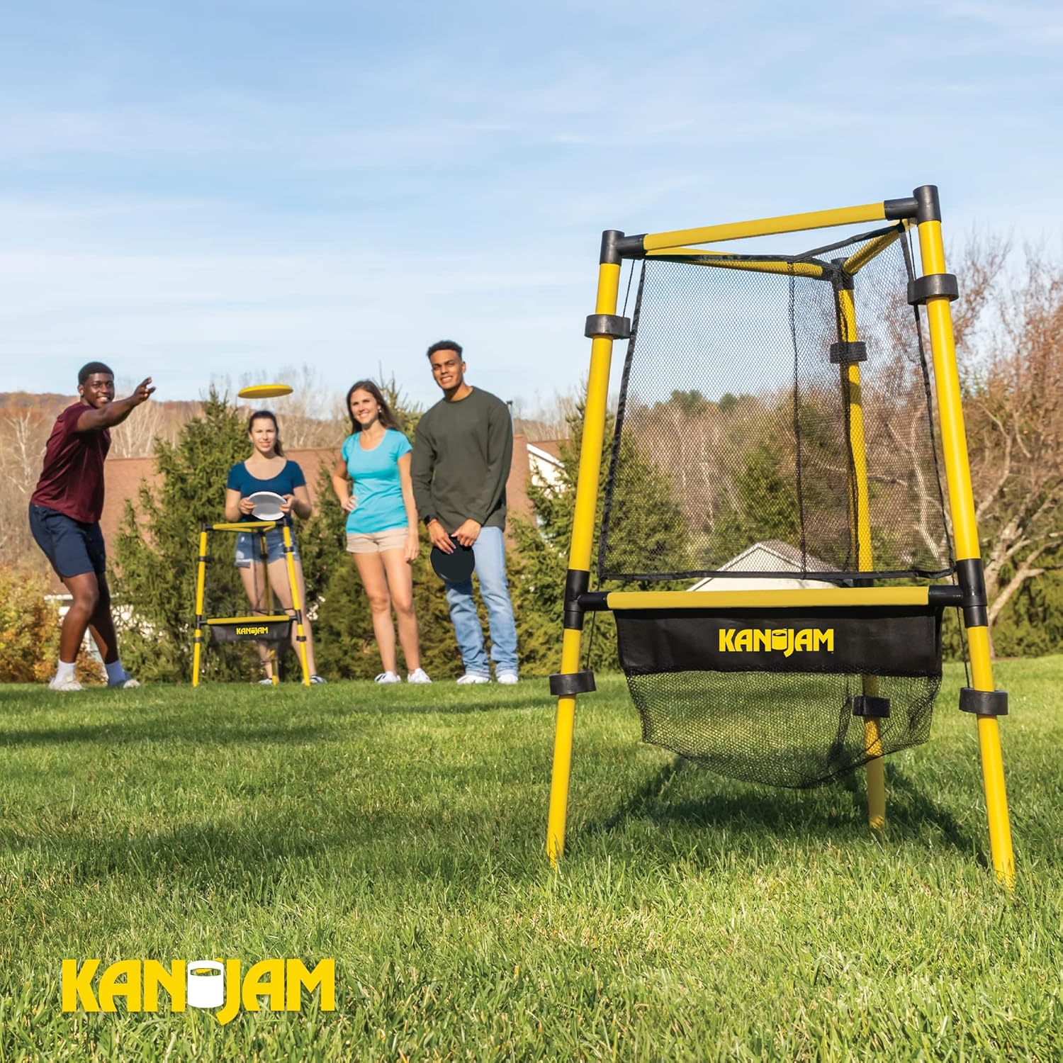 Kan Jam Ultimate Disc – Juego de golf con 1 disco de golf y 2 discos para cestas de golf, juego de golf Frisbee al aire libre con bolsa de transporte