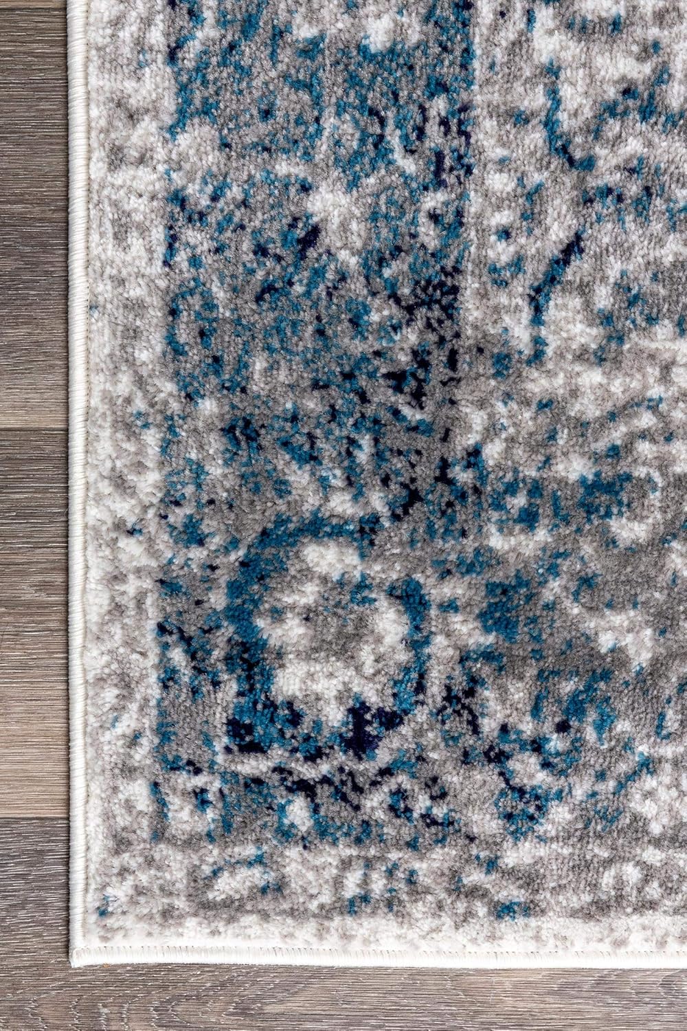 nuLOOM Vintage Anaelle – Alfombra de área, 4 x 6 pies, azul