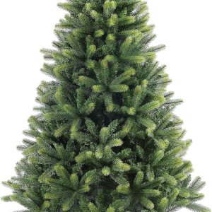 Árbol de Navidad artificial de 7 pies para el hogar, oficina, decoración de fiesta con puntas de ramas de PVC + PE, fácil montaje, bisagras de Árbol de Navidad artificial de 7 pies para el hogar, oficina, decoración de fiesta con puntas de ramas de PVC + PE, fácil montaje, bisagras de