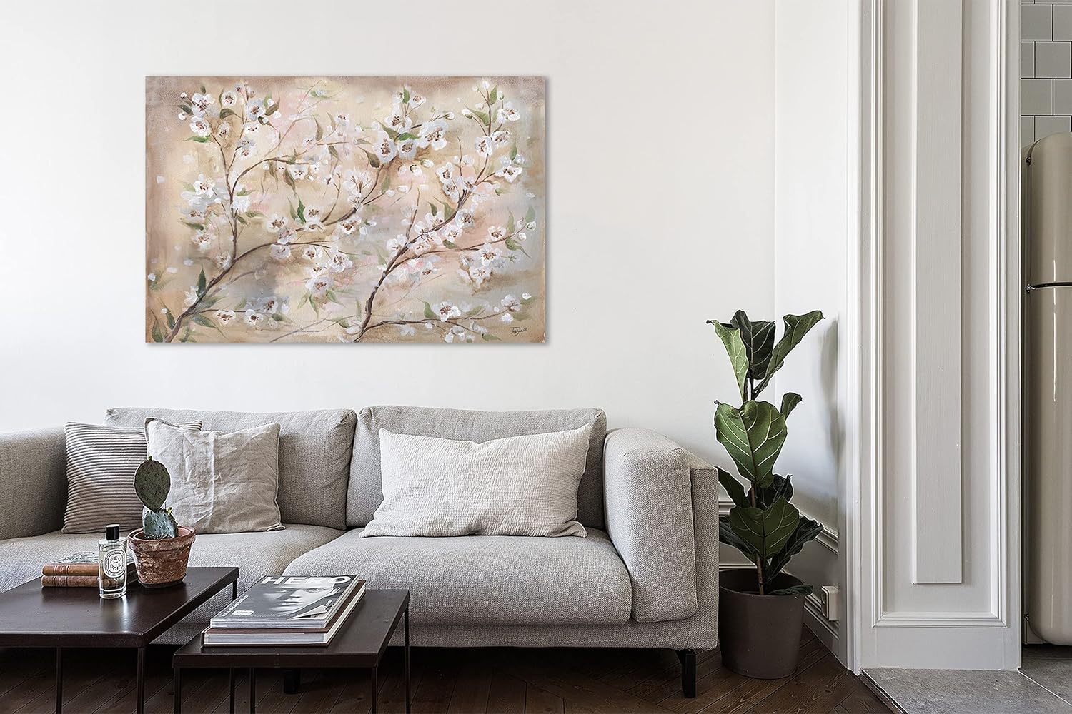 Jaxson Rea Tre Sorelle Studios – Lienzo envuelto en galería Cherry Blossoms III, 24 x 16 pulgadas
