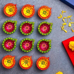 IndoTribe 12 piezas Diwali Diyas para decoración Diwali Decoraciones para el hogar Diwali luces Diwali Decoración Diwali Diya Diwali Vela Diwali IndoTribe 12 piezas Diwali Diyas para decoración Diwali Decoraciones para el hogar Diwali luces Diwali Decoración Diwali Diya Diwali Vela Diwali
