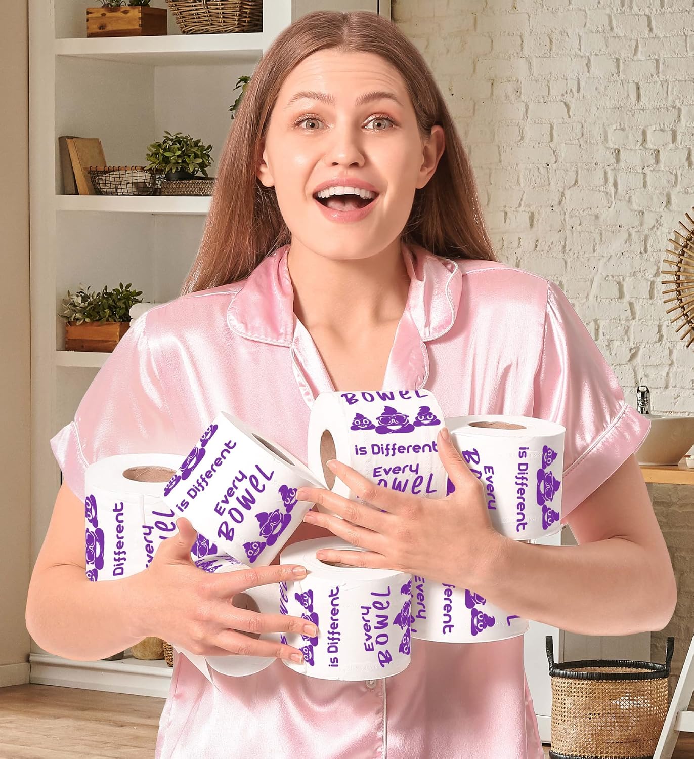 Every Bowel Is Different – Papel higiénico impreso, divertido rollo de papel higiénico para broma, sorpresa, decoración de baño, regalo novedoso