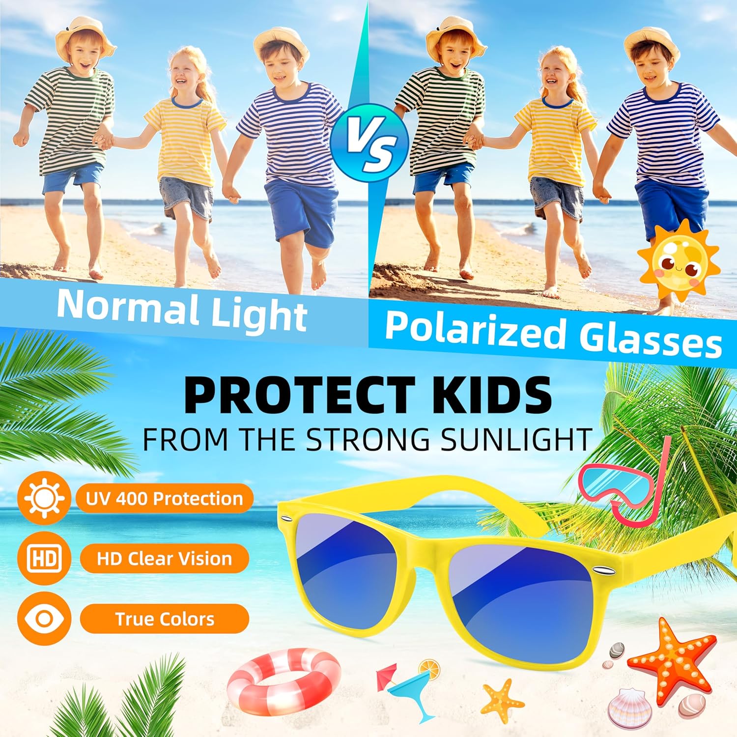 32 lentes de sol para niños, regalos de fiesta, gafas de sol neón con protección UV400 para niños de 3 a 5 4 a 8 años para verano, piscina, playa,