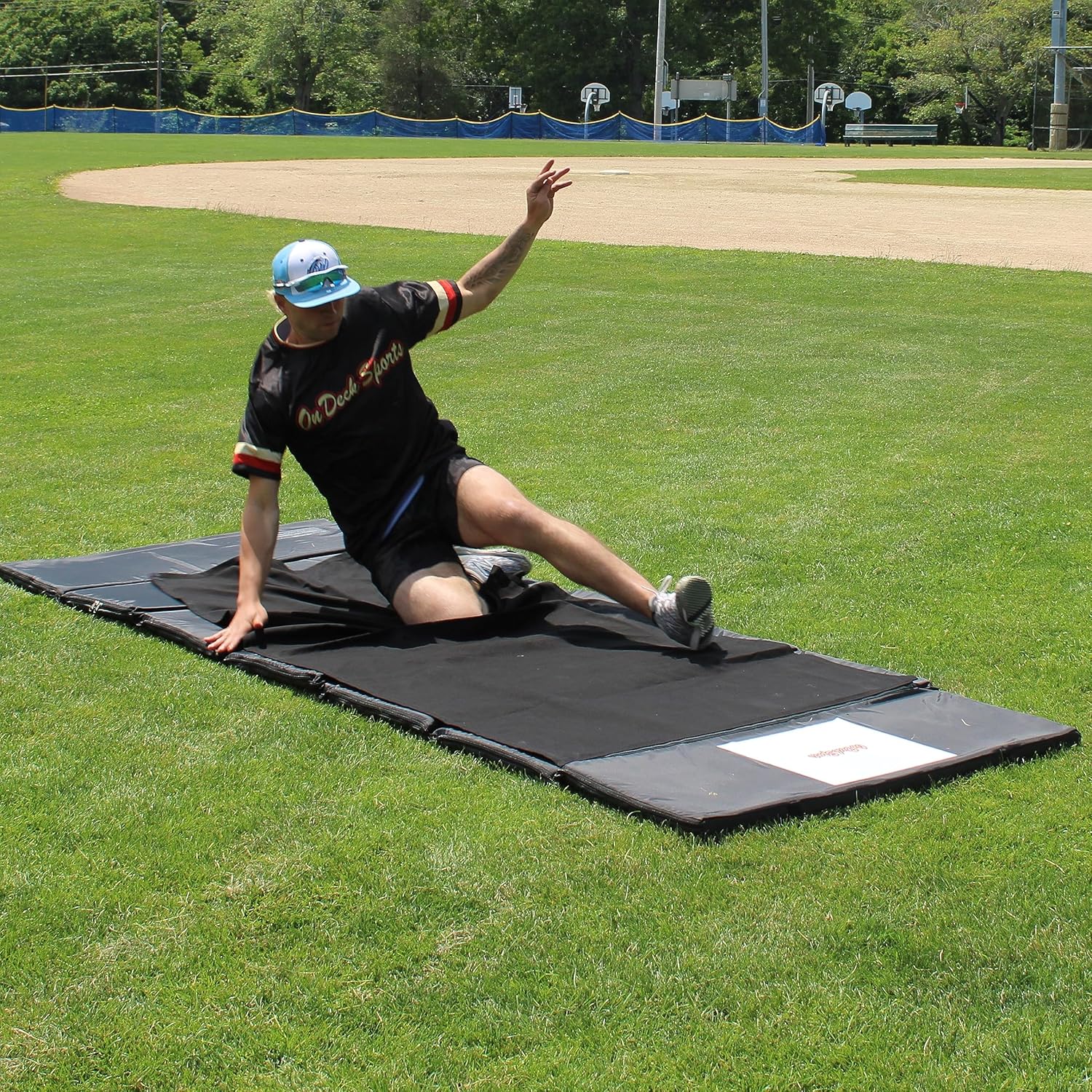 On Deck Sports – Alfombrilla de entrenamiento deslizante de béisbol y sóftbol  Alfombrilla deslizante para interiores y exteriores con diseño