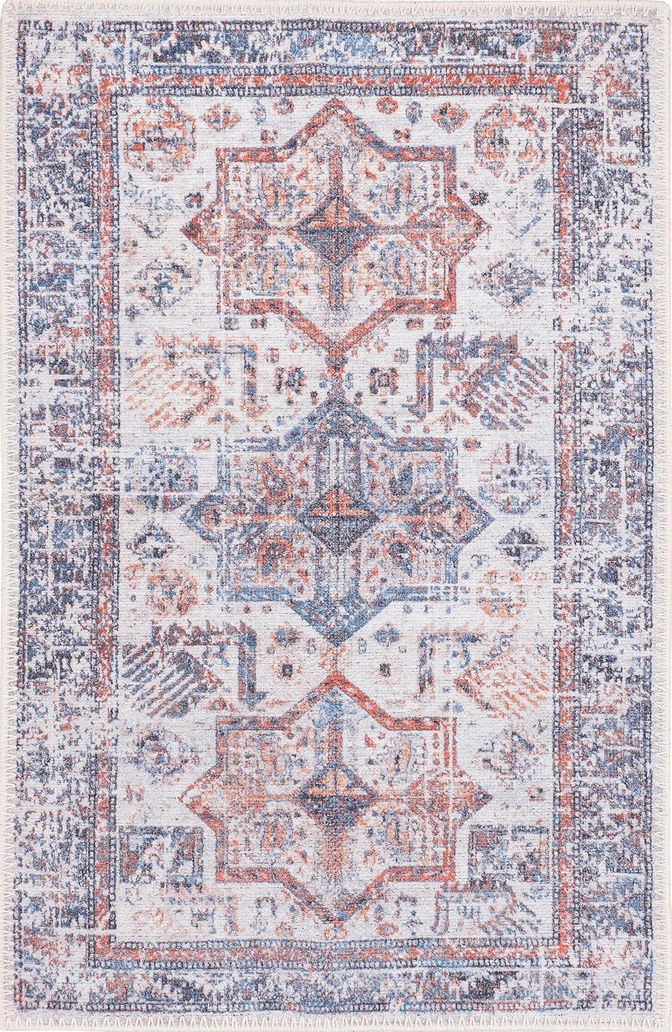 Bellini Rugs Alfombra lavable a máquina con parte trasera antideslizante, alfombra de sala de estar, alfombra de área de cocina, alfombras de área