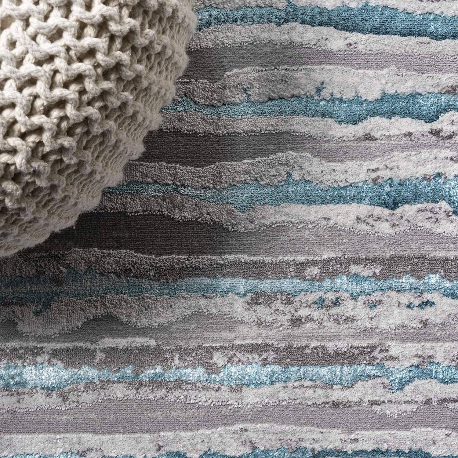 JONATHAN Y SOR204A-4 Batten Modern Stripe Indoor Area-Rug Contemporary Transitional Solid Striped Easy-Cleaning Bedroom Kitchen Living Room Non
