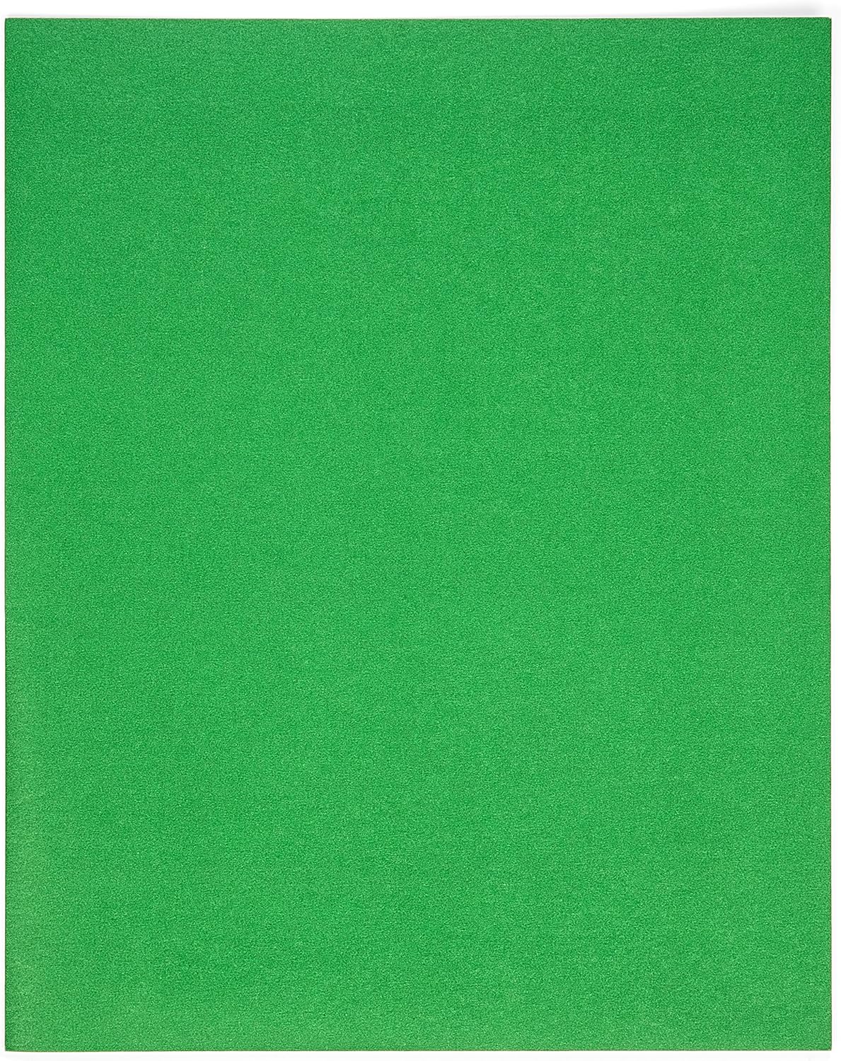 Blue Summit Supplies 25 carpetas de dos bolsillos, diseñadas para uso en la oficina y el aula, color verde, paquete de 25 carpetas de 2 bolsillos de