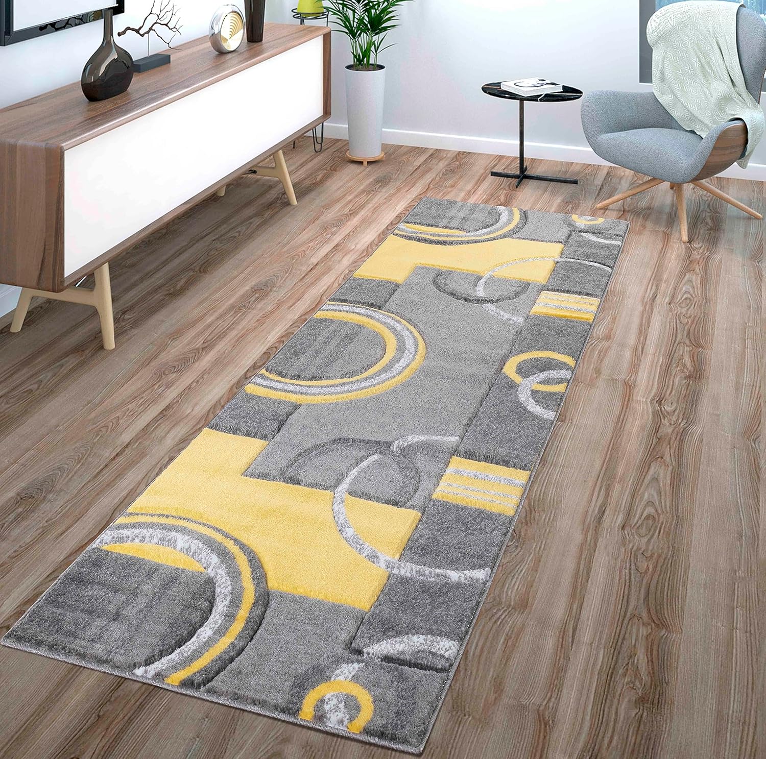 Glory Rugs – Tapete moderno suave tallado a mano, alfombra contemporánea con textura mullida prémium para interior, sala de estar, comedor y