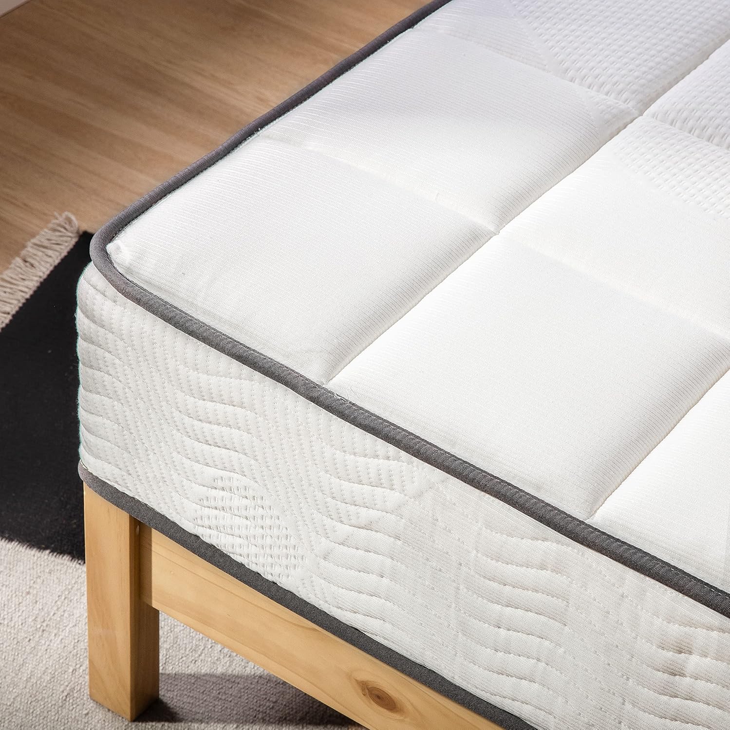 Mellow Colchón clásico Bonnell Spring de 10 pulgadas, parte superior de espuma cómoda con base de resortes interiores, espuma certificada