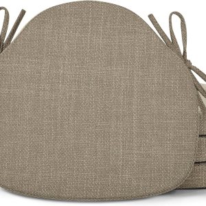 Shinnwa Windsor – Juego de 4 cojines para sillas de comedor, cojines de espuma de alta resistencia para sillas de cocina con lazos y funda Shinnwa Windsor – Juego de 4 cojines para sillas de comedor, cojines de espuma de alta resistencia para sillas de cocina con lazos y funda