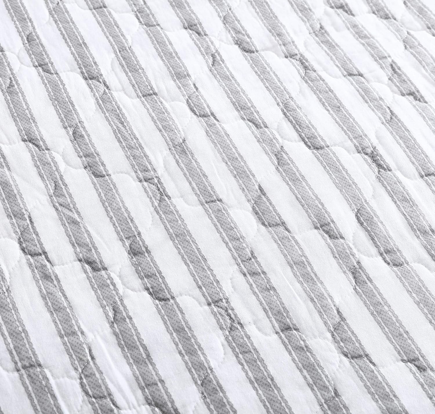 Stone Cottage – Juego de sofá cama, ropa de cama reversible de algodón con fundas a juego y almohada decorativa, prelavada para mayor suavidad (gris