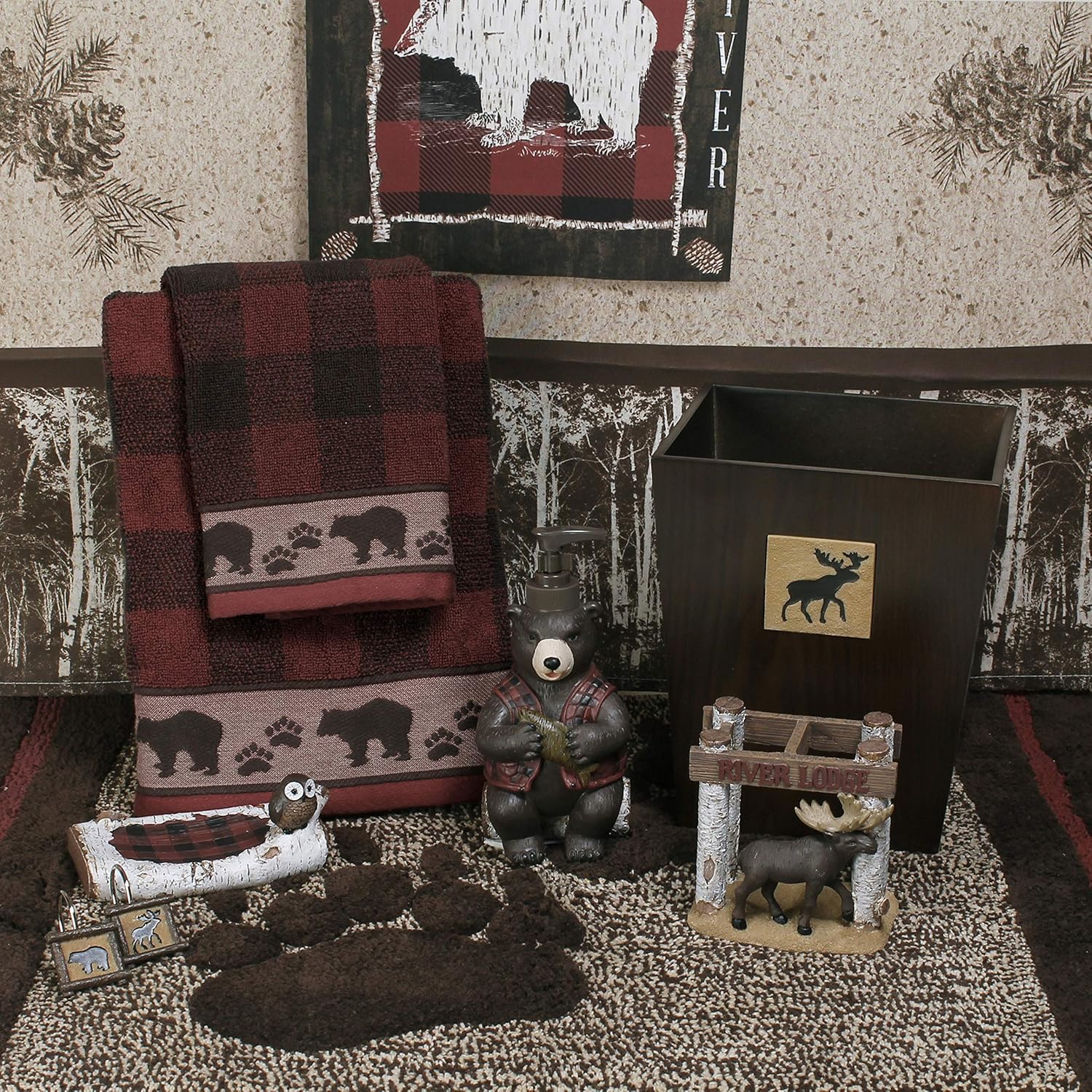 SKL Home por Saturday Knight Ltd. Sundance – Ganchos para cortina de ducha