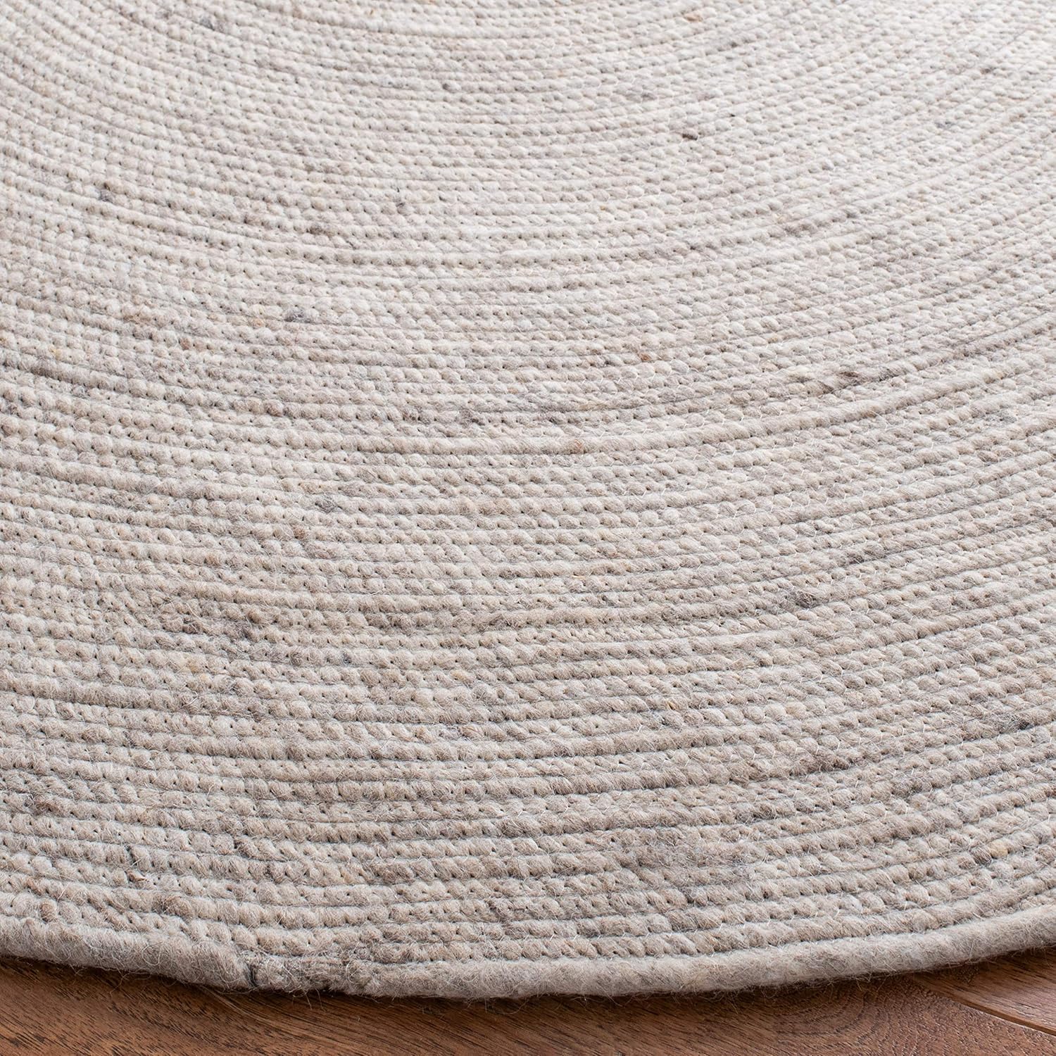 SAFAVIEH Braided Collection BRD901B BRD901B – Alfombra ovalada de lana reversible, hecha a mano, de lana, para entrada, vestíbulo, sala de estar,