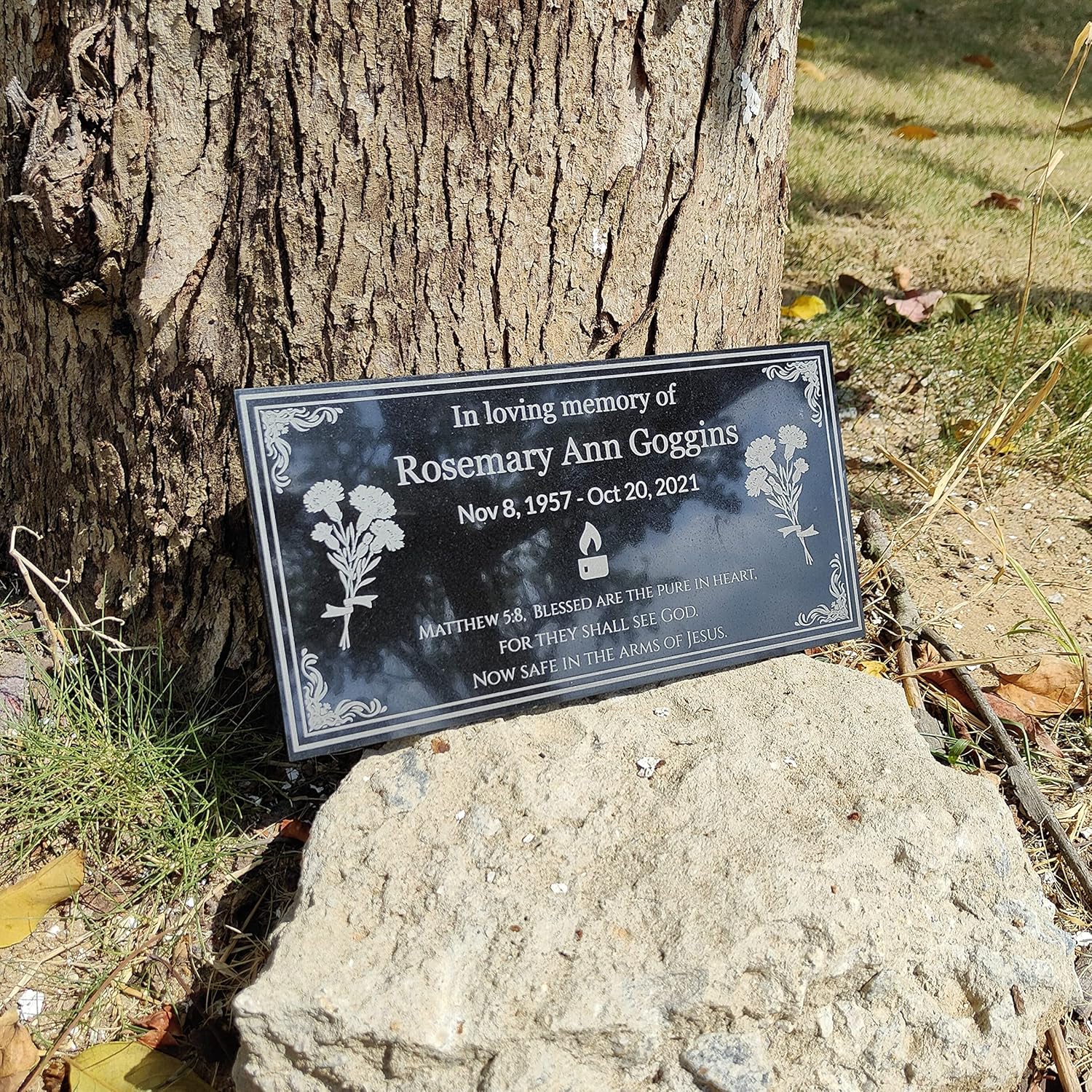 Piedra conmemorativa humana personalizada, lápida para tumbas, decoraciones de tumbas para cementerios, placa conmemorativa al aire libre, piedras