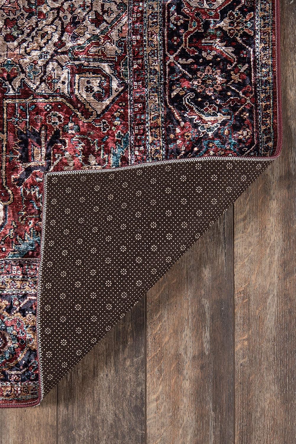 Momeni Alfombra Karachi, 2 x 3 pies, color borgoña
