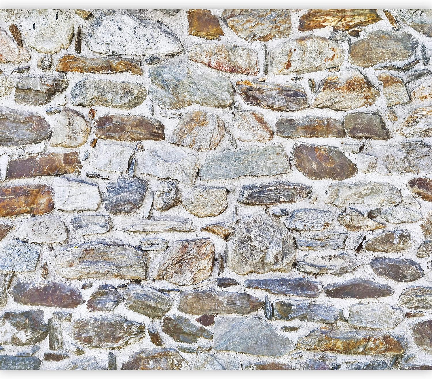 artgeist Mural de pared de piedra sintética de 116 x 83 pulgadas, papel pintado autoadhesivo XXL despegar y pegar, adhesivo grande extraíble para