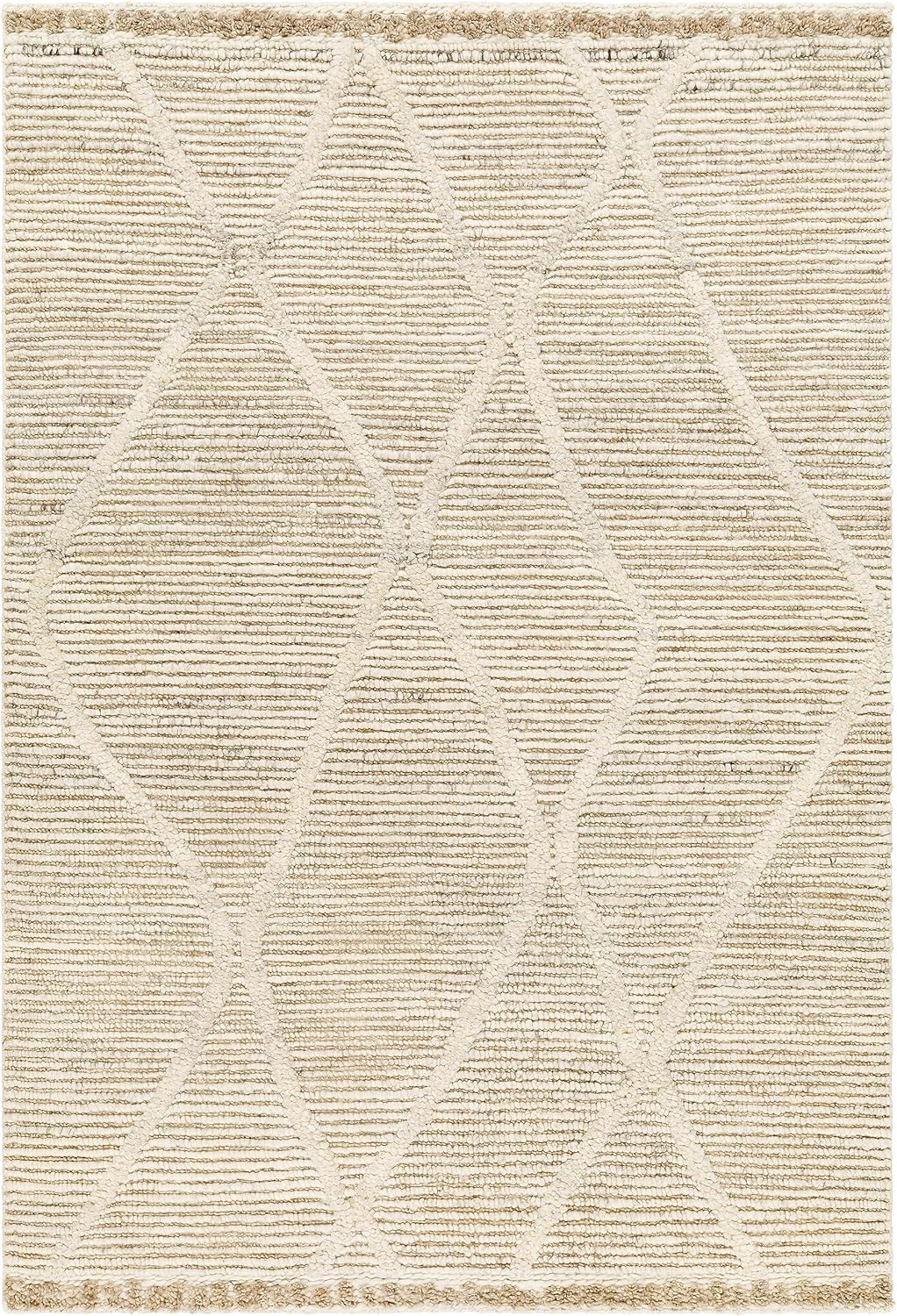 Mark&Day Alfombras de lana, 9 x 12 pies, alfombra Jordan Global beige, alfombra beige para sala de estar, dormitorio o cocina (9 pies x 12 pies)