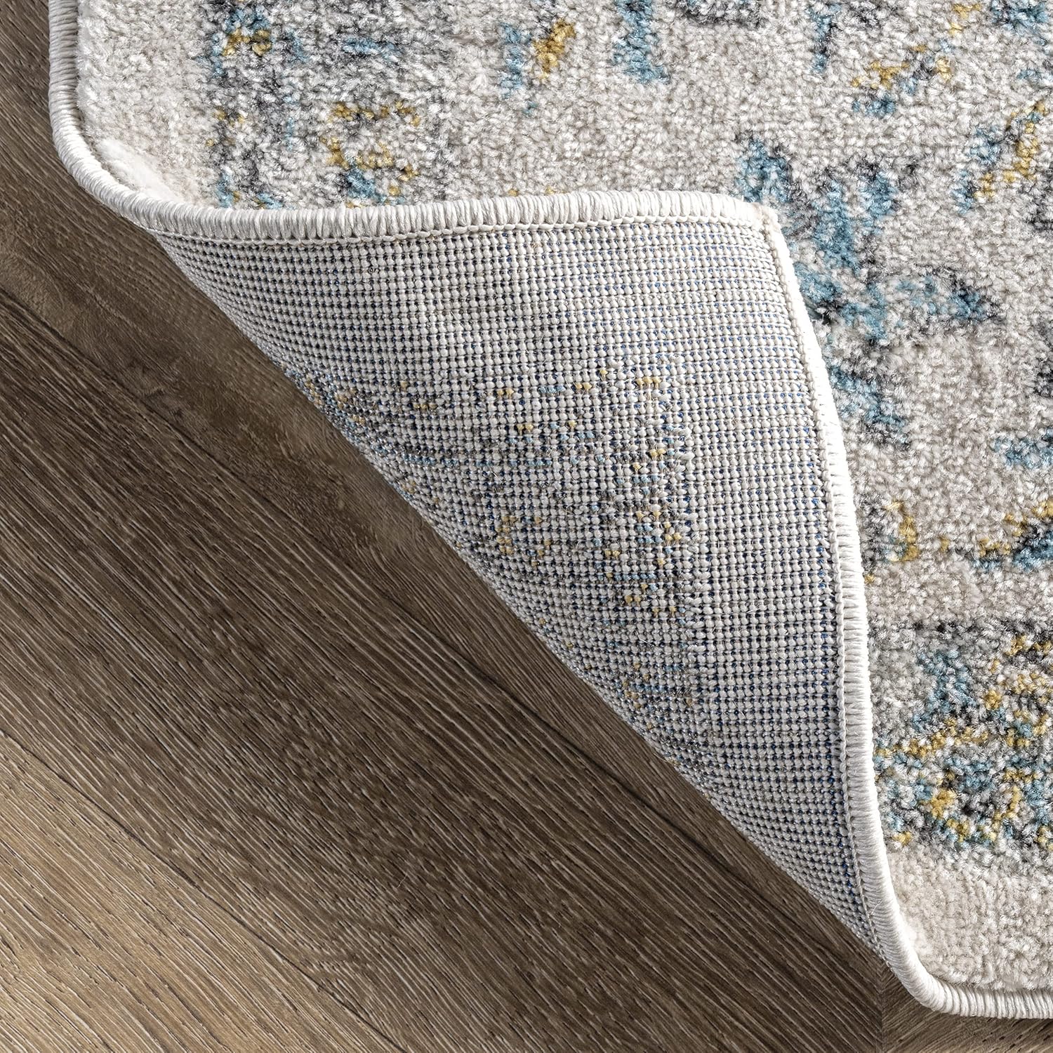 nuLOOM Verona – Alfombra persa redonda envejecida, de 5 pies, color azul