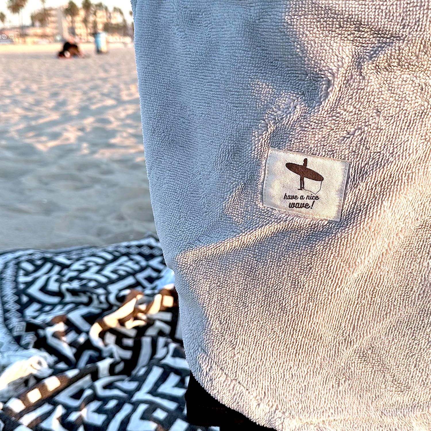 Poncho de surf de microfibra de algodón, traje de neopreno para cambiar, bata de baño con capucha y bolsillo