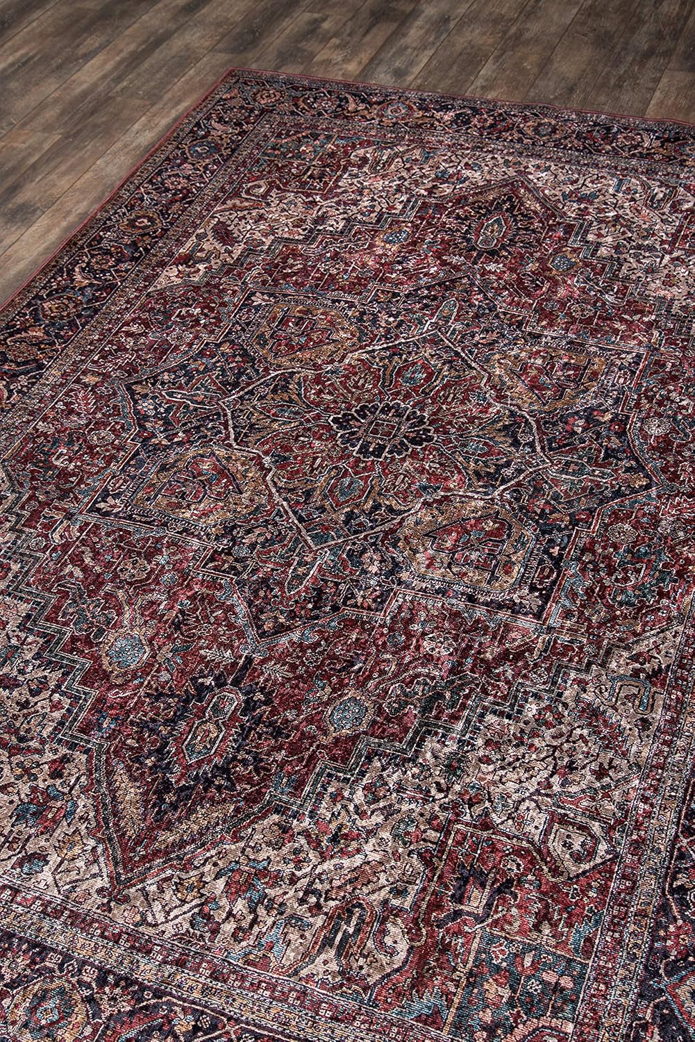 Momeni Alfombra Karachi, 2 x 3 pies, color borgoña